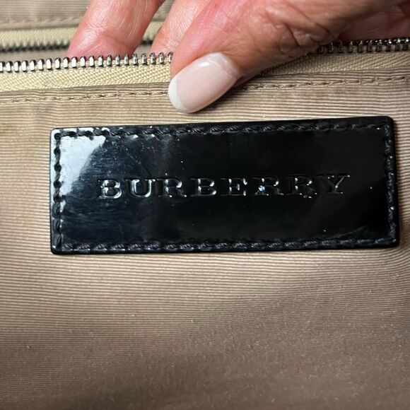 Burberry Ashmore Super Nova Check Patent Leather Bag - Picture 14 of 16